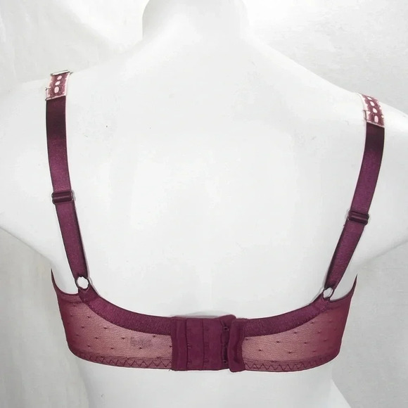 32DD Paramour Captivate Unpadded 3 Part Cup UW Bra Grape Wine NWT - Picture 5 of 16
